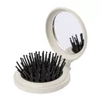 Webrush natural  mirror with hairbrush 
