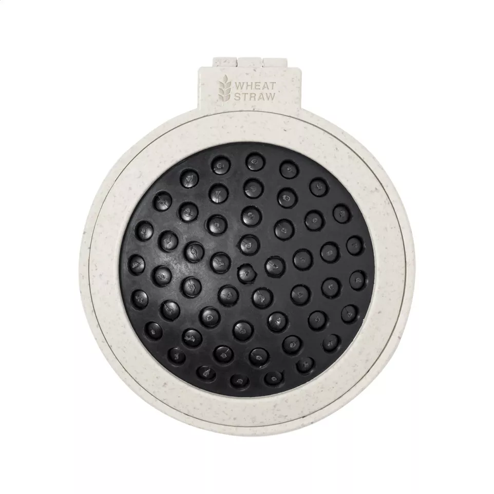 Webrush natural  mirror with hairbrush 