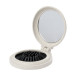 Webrush natural  mirror with hairbrush 