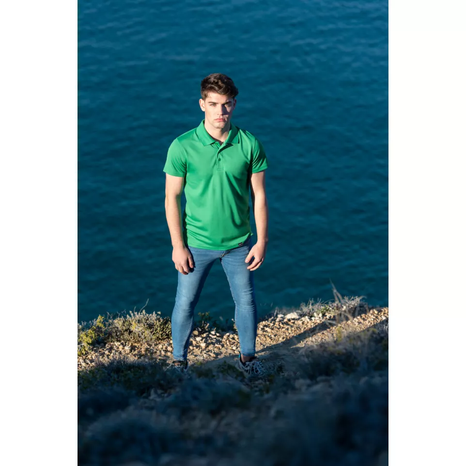 Noran green  RPET polo shirt M