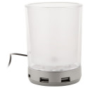 Tobi transparent  pen holder with USB hub 