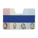 StriCard blue white card holder wallet 
