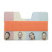 StriCard orange white card holder wallet 