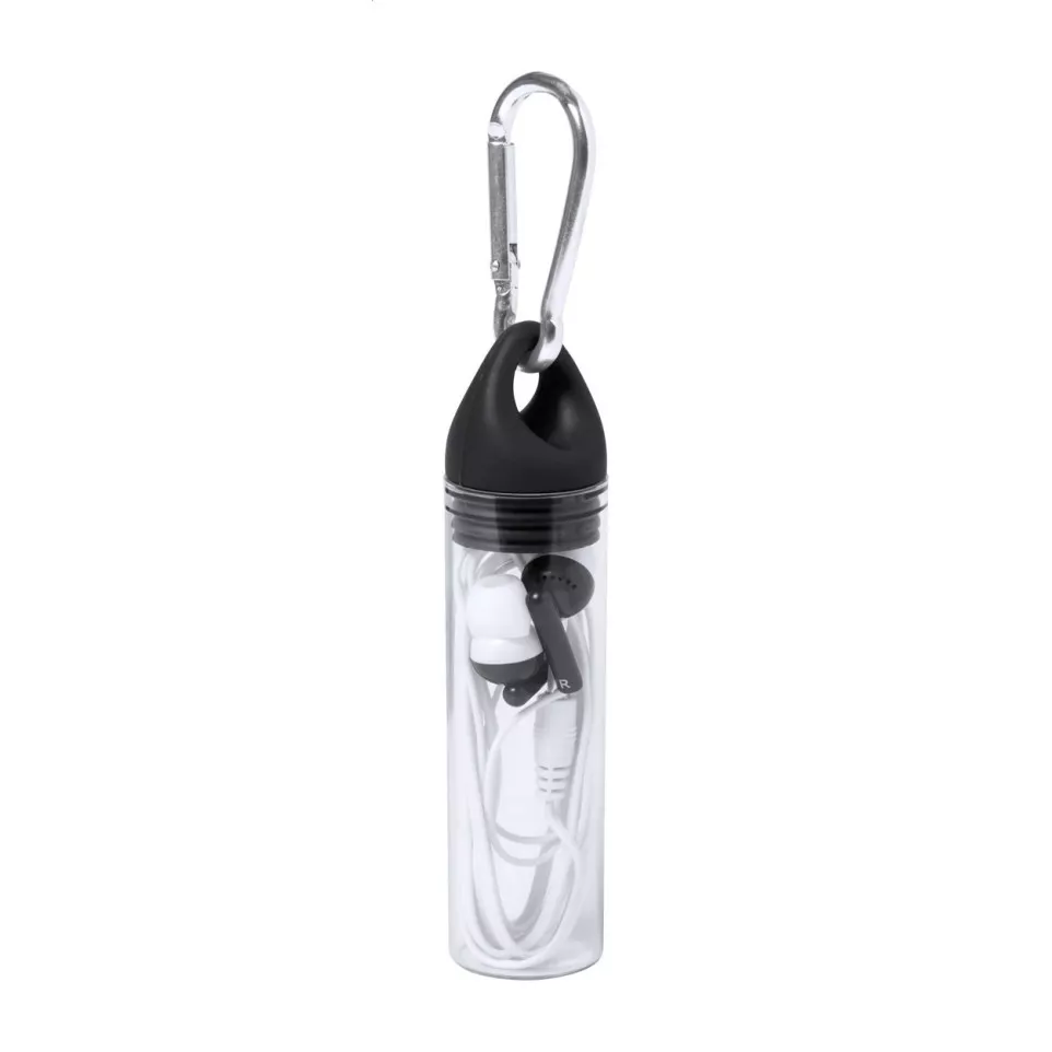 Kelty black white earphones 