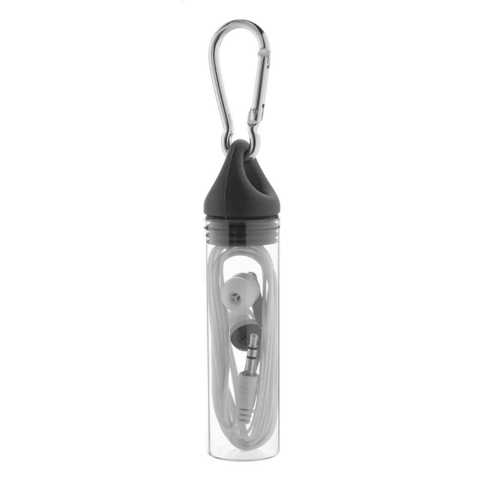 Kelty black white earphones 