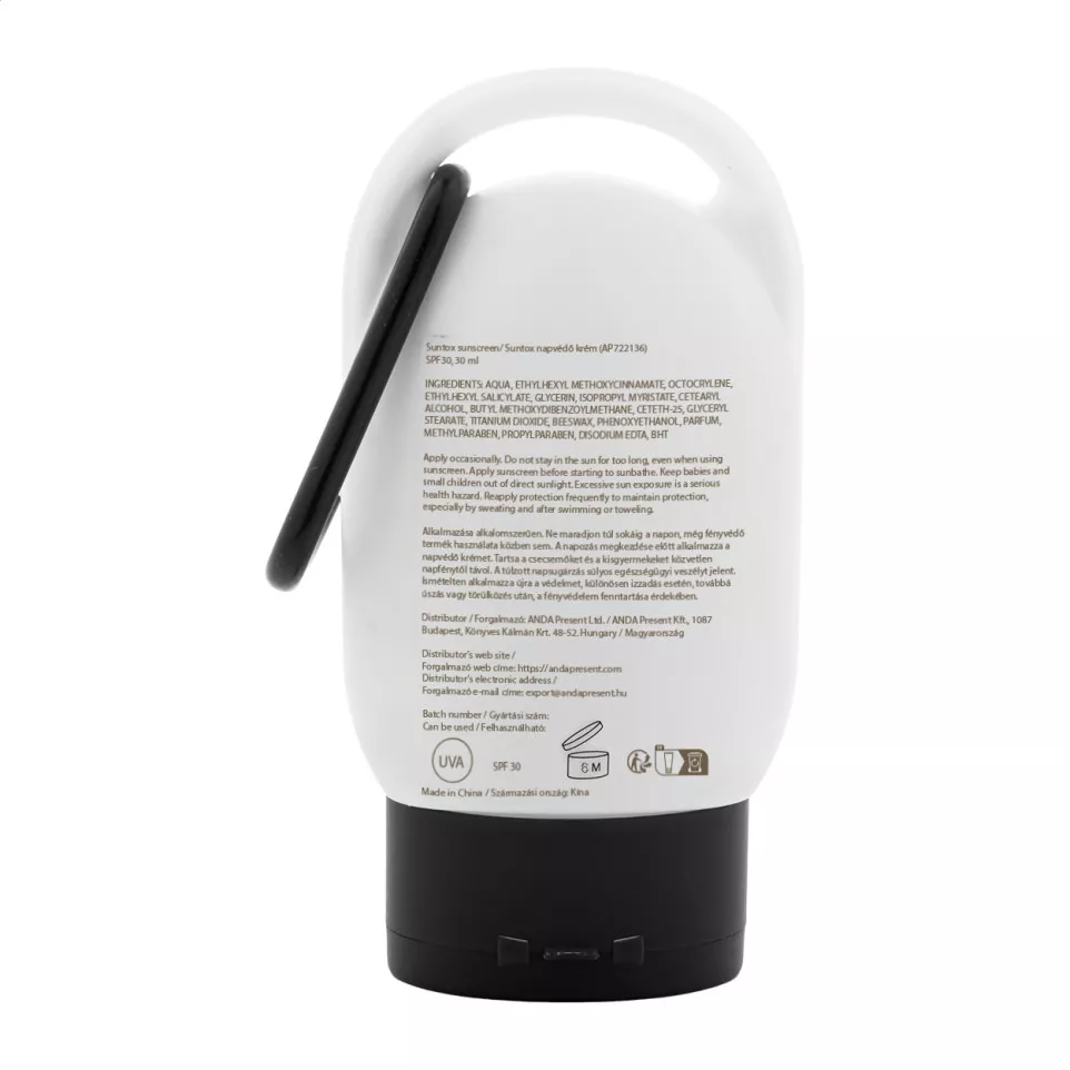 Suntox zwart wit zonnebrandcreme 