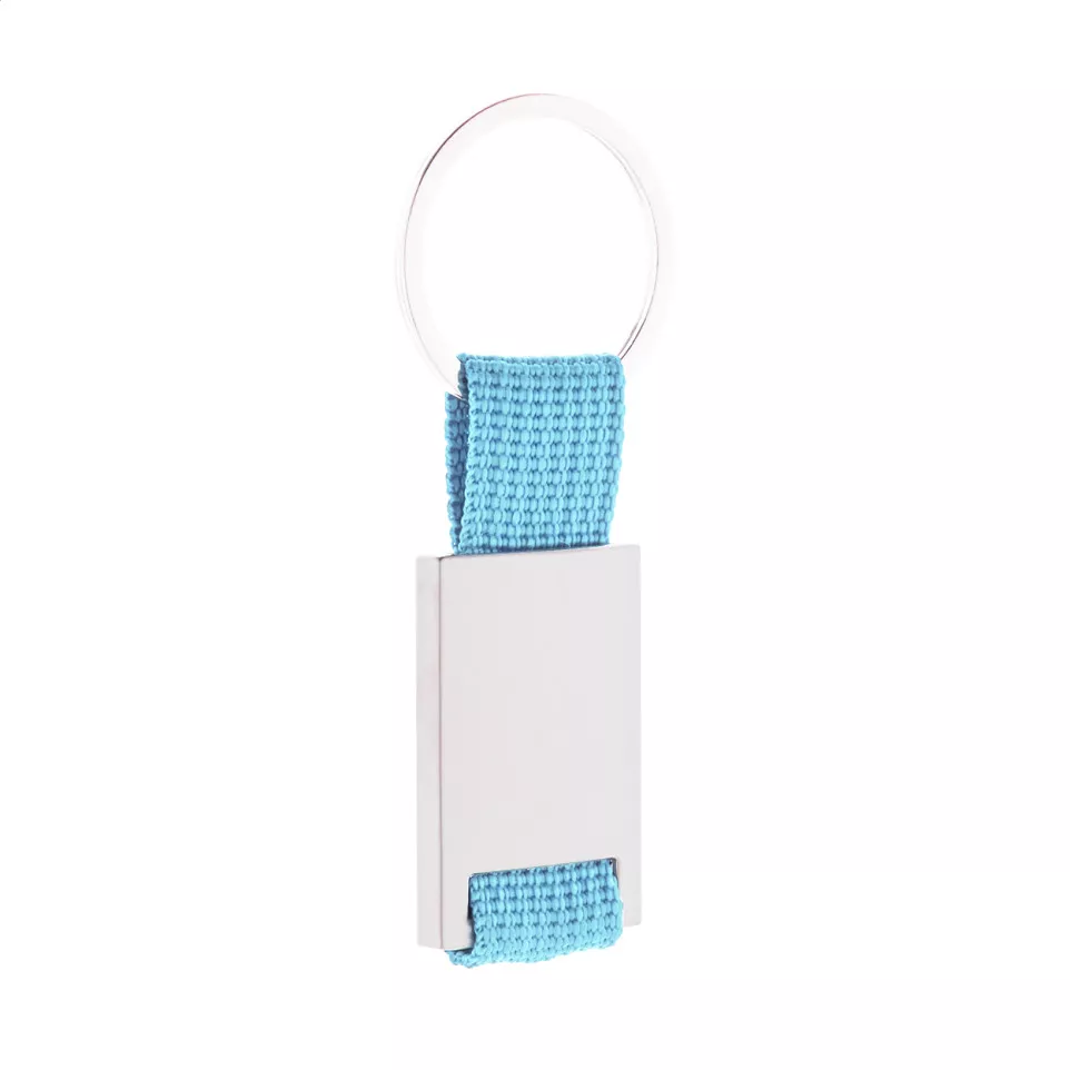 Poxil bleu clair argenté porte-clés 