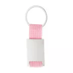 Poxil roze zilver sleutelhanger 