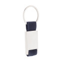 Poxil dark blue silver keyring 