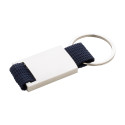 Poxil donker blauw zilver sleutelhanger 
