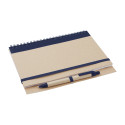 Platanus A5 bleu foncé naturelle bloc-notes 
