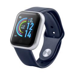 Wristo donker blauw  slim horloge 