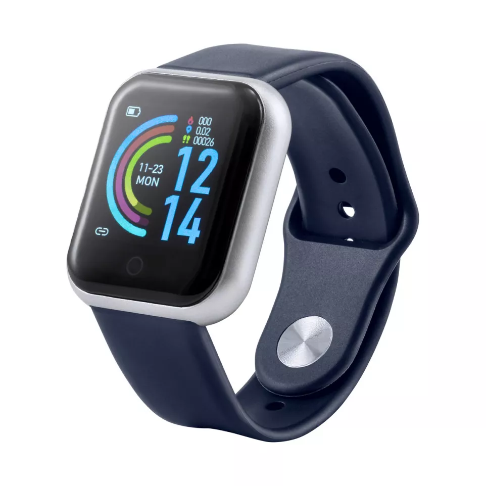 Wristo donker blauw  slim horloge 