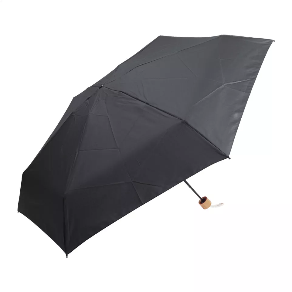 Miniboo noir  Parapluie pliant en RPET 
