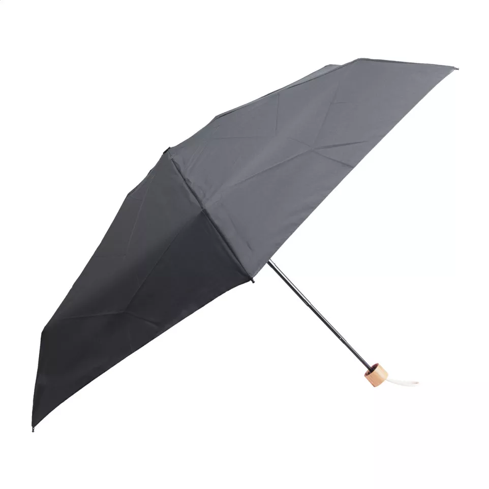 Miniboo noir  Parapluie pliant en RPET 