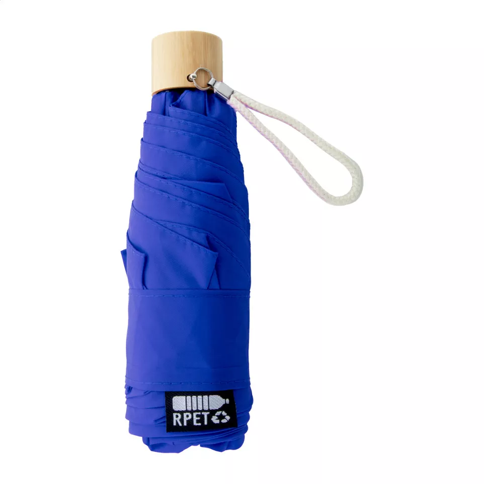 Miniboo bleu  Parapluie pliant en RPET 