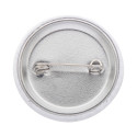 PinBadge RPET Mini white silver pin button badge 