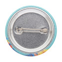 PinBadge RPET Mini white silver pin button badge 