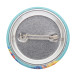 PinBadge RPET Mini white silver pin button badge 
