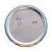 PinBadge RPET Maxi wit zilver button met pin 