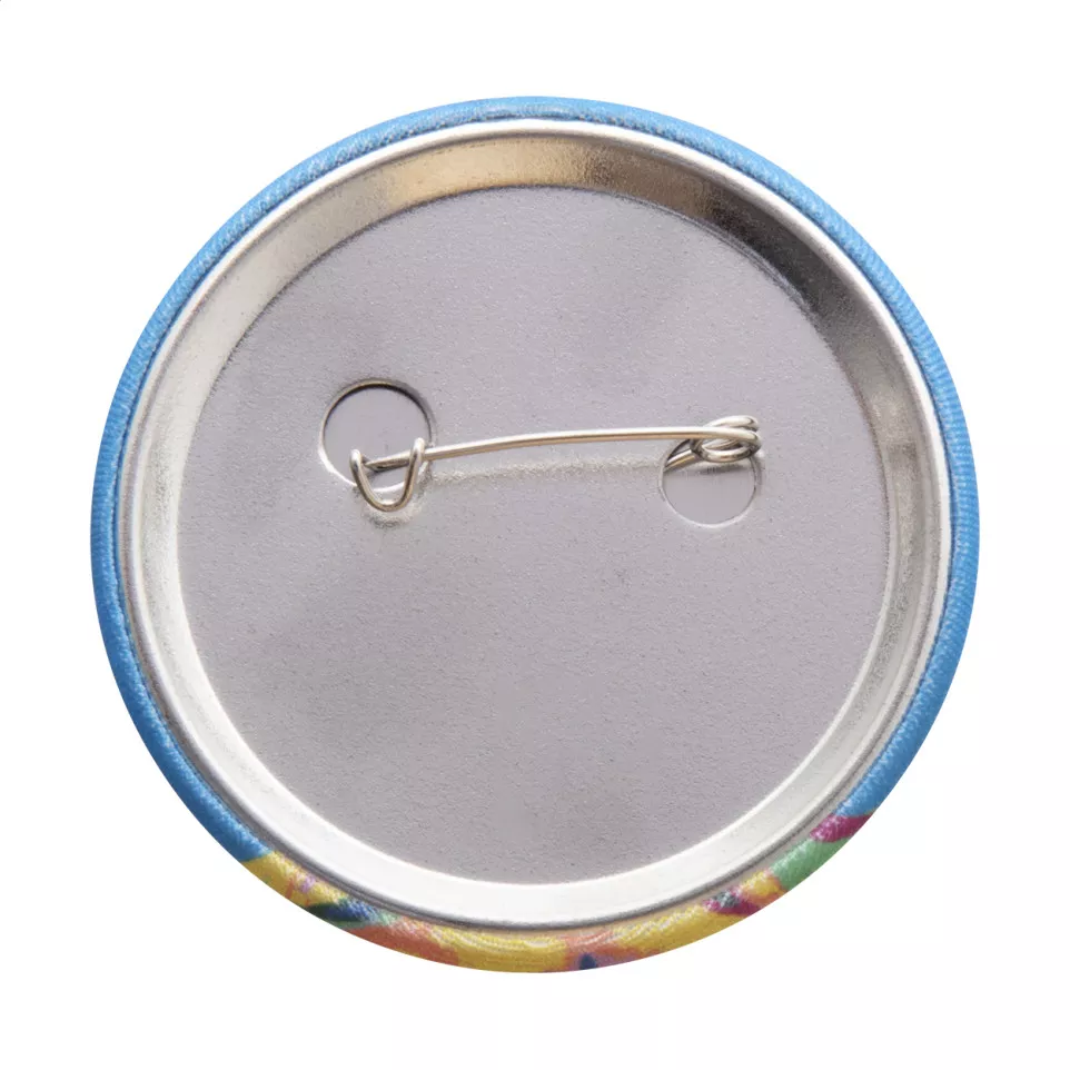 PinBadge RPET Maxi wit zilver button...