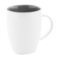 Maia gris foncé blanc mug  