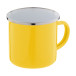 Enavint yellow white enamel mug 
