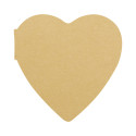 CreaStick Heart Eco naturelle  bloc-notes autocollant personnalisé 