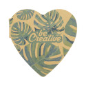 CreaStick Heart Eco natural  custom sticky notepad 