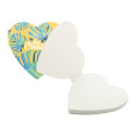 CreaStick Heart white  custom sticky notepad 