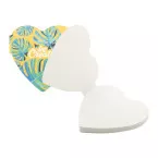 CreaStick Heart white  custom sticky notepad 