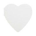 CreaStick Heart white  custom sticky notepad 