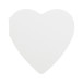 CreaStick Heart white  custom sticky notepad 