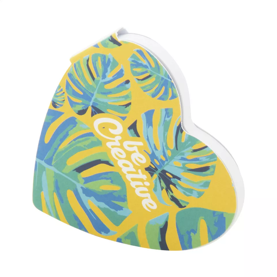 CreaStick Heart white  custom sticky...