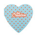 CreaStick Heart white  custom sticky notepad 
