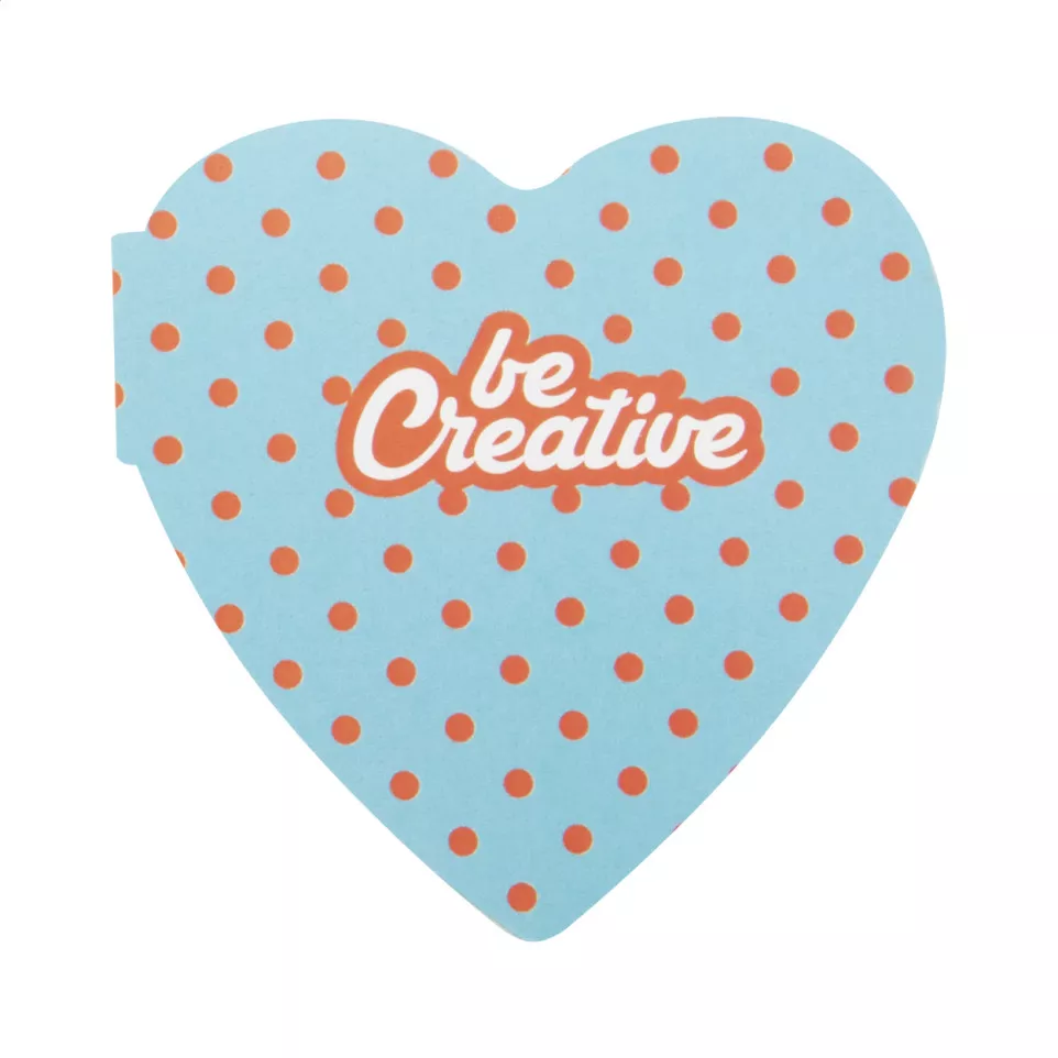 CreaStick Heart white  custom sticky...