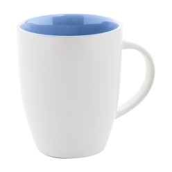 Maia bleu clair blanc mug  