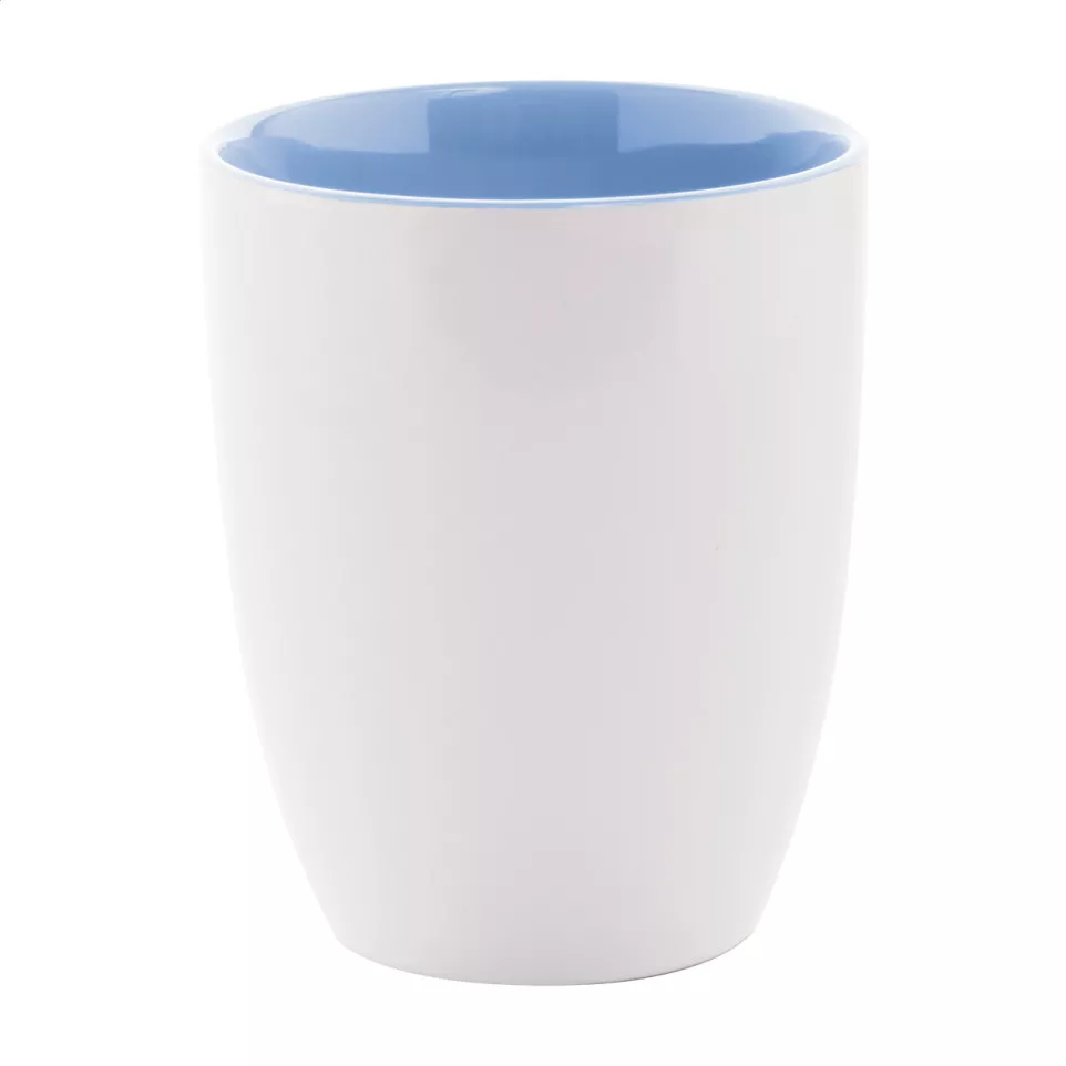 Maia light blue white mug 