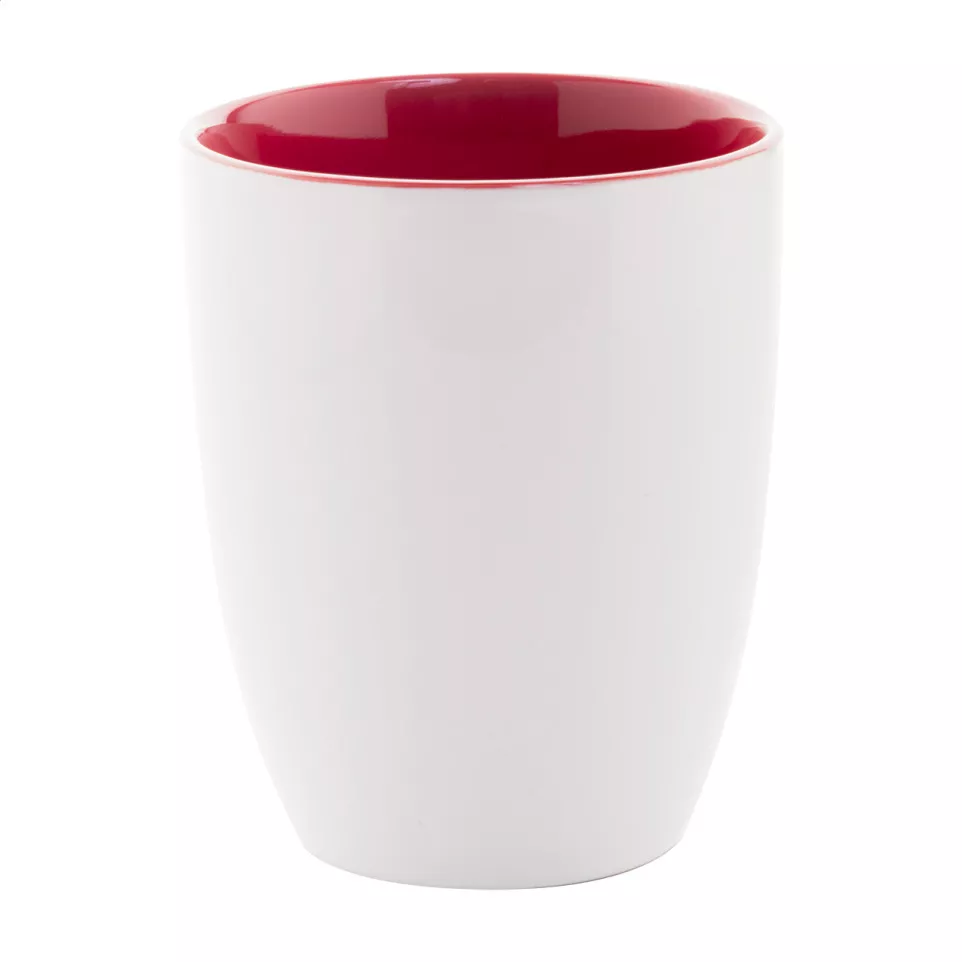 Maia red white mug 