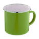 Enavint green white enamel mug 