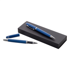 Redivi bleu  parure stylo métal 