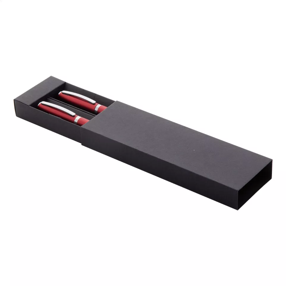 Redivi rouge  parure stylo métal 