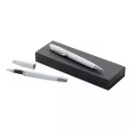 Redivi blanc  parure stylo métal 