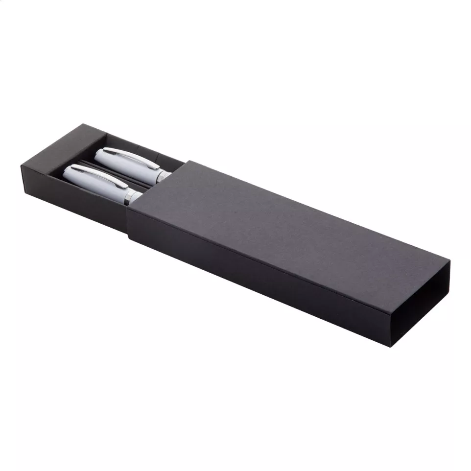 Redivi blanc  parure stylo métal 