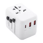 Jetsetter Plus white  travel adapter 