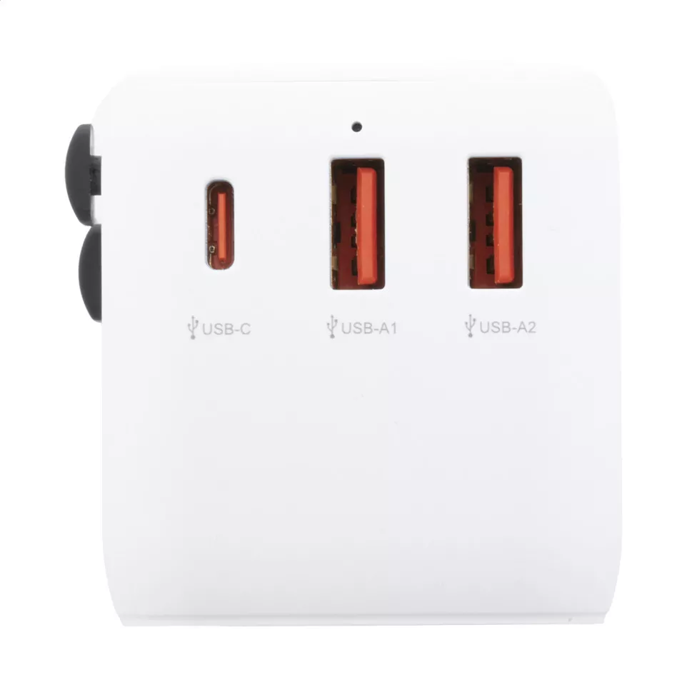 Jetsetter Plus white  travel adapter 