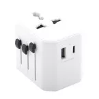 Jetsetter white  travel adapter 