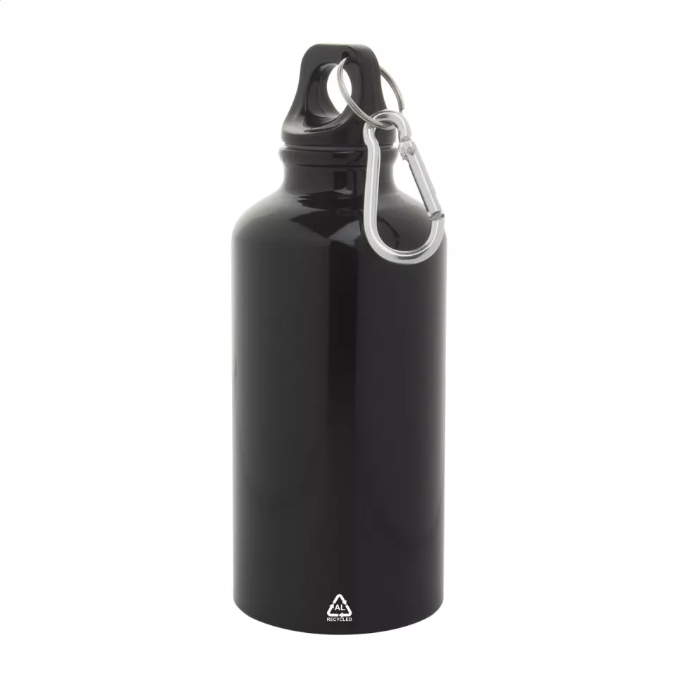 Raluto black  recycled aluminium bottle 