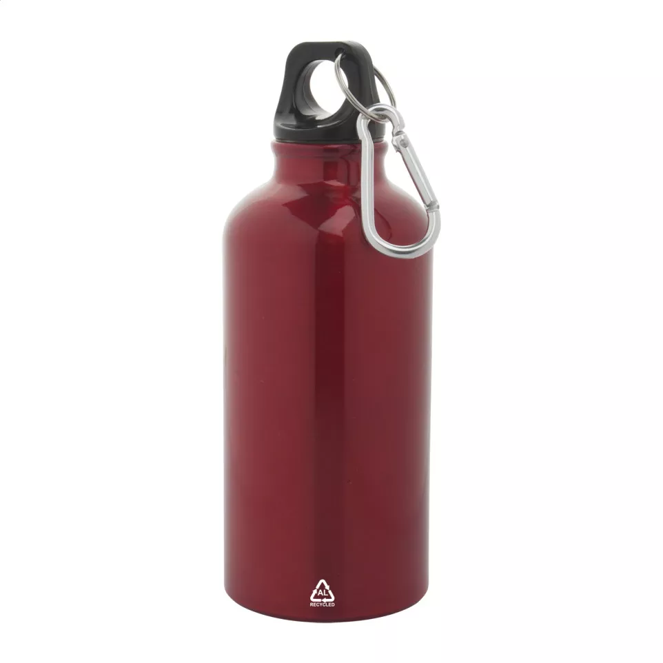 Raluto red  recycled aluminium bottle 