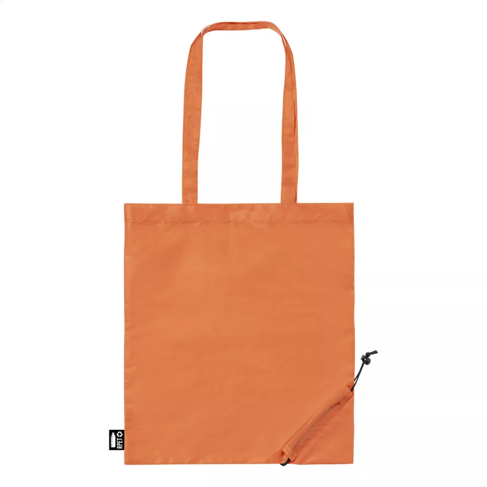 Berber orange  foldable RPET shopping...